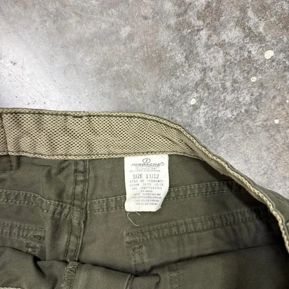 Jordache Green Military Inspired Y2K Flared Pants Size 11/12 - Picture 2 of 7